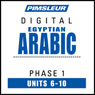 Arabic (Egy) Phase 1, Unit 06-10: Learn to Speak and Understand Egyptian Arabic with Pimsleur Language Programs Audiobook, by Pimsleur