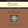 Be Proactive: Habit 1 of The 7 Habits of Highly Effective People Audiobook, by Stephen R. Covey