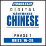 Chinese (Can) Phase 1, Unit 16-20: Learn to Speak and Understand Cantonese Chinese with Pimsleur Language Programs Audiobook, by Pimsleur