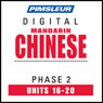 Chinese (Man) Phase 2, Unit 16-20: Learn to Speak and Understand Mandarin Chinese with Pimsleur Language Programs Audiobook, by Pimsleur