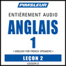 ESL French Phase 1, Unit 02: Learn to Speak and Understand English as a Second Language with Pimsleur Language Programs Audiobook, by Pimsleur