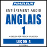 ESL French Phase 1, Unit 04: Learn to Speak and Understand English as a Second Language with Pimsleur Language Programs Audiobook, by Pimsleur
