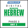 Hebrew Phase 3, Unit 02: Learn to Speak and Understand Hebrew with Pimsleur Language Programs Audiobook, by Pimsleur