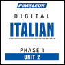 Italian Phase 1, Unit 02: Learn to Speak and Understand Italian with Pimsleur Language Programs Audiobook, by Pimsleur