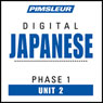 Japanese Phase 1, Unit 02: Learn to Speak and Understand Japanese with Pimsleur Language Programs Audiobook, by Pimsleur