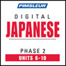 Japanese Phase 2, Unit 06-10: Learn to Speak and Understand Japanese with Pimsleur Language Programs Audiobook, by Pimsleur