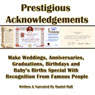 Prestigious Acknowledgments (Unabridged) Audiobook, by Daniel Hall