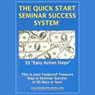 The Quick Start Seminar Success System: 33 Easy Action Steps (Unabridged) Audiobook, by David Portney