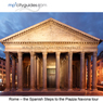 Rome - Spanish Steps - Pantheon - Piazza Novona: mp3cityguides Walking Tour (Unabridged) Audiobook, by Simon Brooke