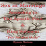 Sex in Marriage (Unabridged) Audiobook, by Byron Goines