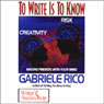 To Write is to Know Audiobook, by Gabriele Rico