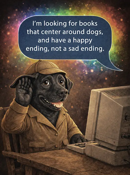 Scout, the AI audiobook assistant, listening attentively ready to help find your next great listen